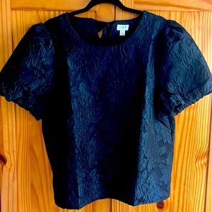 J Crew Floral Puff Sleeve Top
